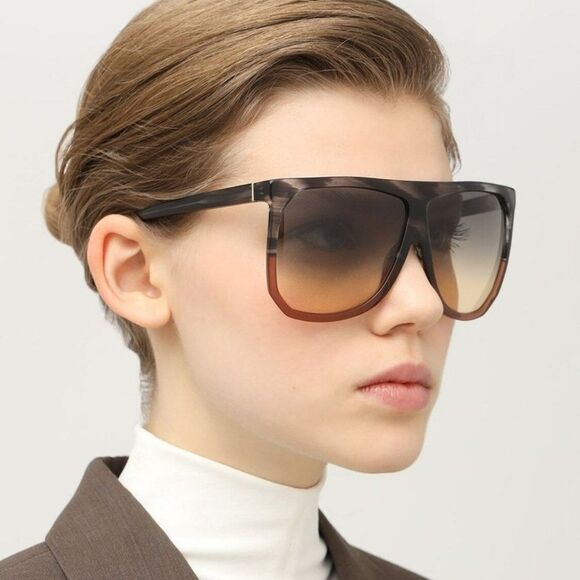 NEW Loewe LW40001F FILIPA 20B Trasparent Grey Gradient Shield Women Sunglasses main image 6